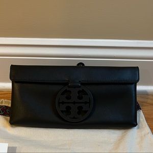 Tory Burch miller clutch in black